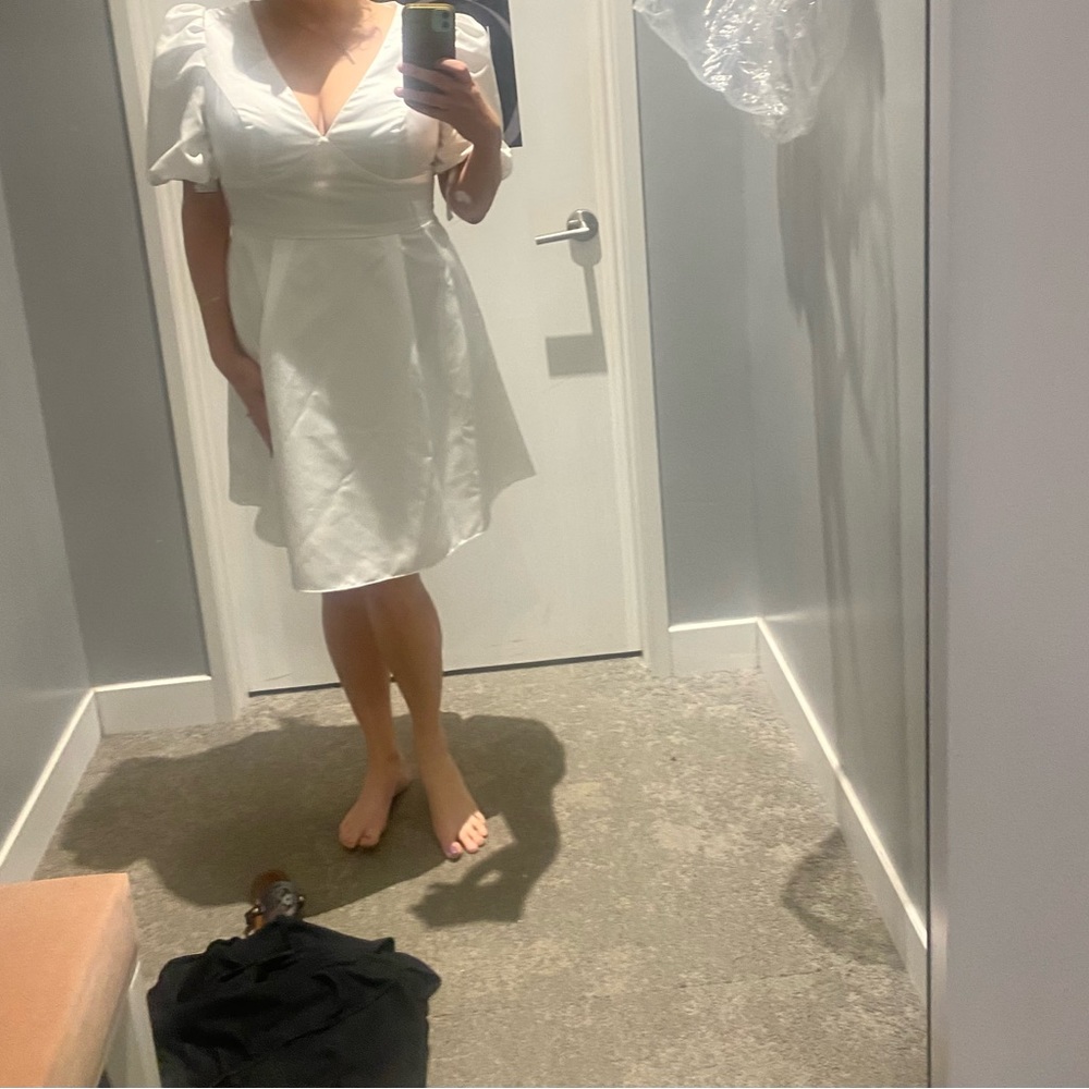 David’s Bridal short wedding dress